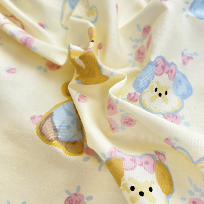 91家纺网 家纺一手货源 找家纺 鱼宝 2025新款全棉幼儿园套件 三件套—童真系列 狗狗家族