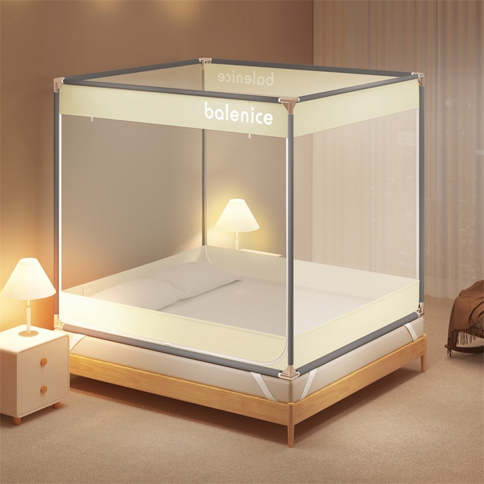 91家纺网 家纺一手货源 找家纺 佳梦家纺 2025新款光年系列坐床蚊帐 光年米