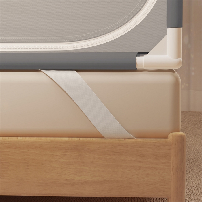 91家纺网 家纺一手货源 找家纺 佳梦家纺 2025新款光年系列坐床蚊帐 光年灰