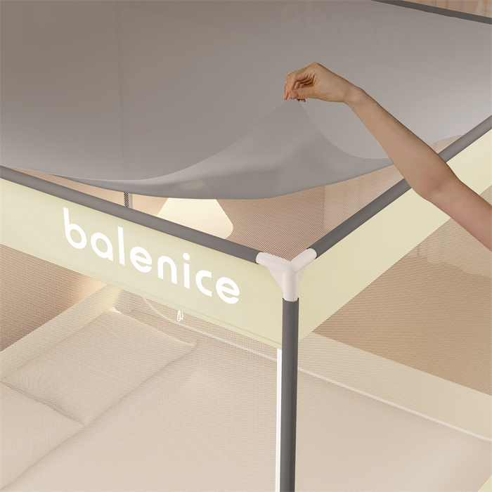 91家纺网 家纺一手货源 找家纺 佳梦家纺 2025新款光年系列坐床蚊帐 光年米