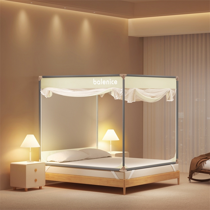 91家纺网 家纺一手货源 找家纺 佳梦家纺 2025新款光年系列坐床蚊帐 光年米