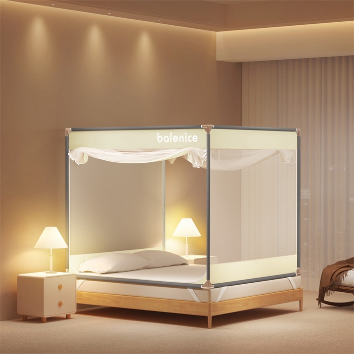 91家纺网 家纺一手货源 找家纺 佳梦家纺 2025新款光年系列坐床蚊帐 光年米