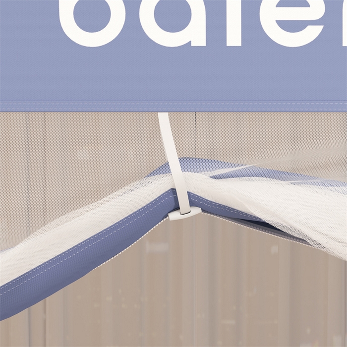 91家纺网 家纺一手货源 找家纺 佳梦家纺 2025新款光年系列坐床蚊帐 光年蓝