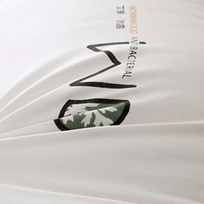 91家纺网 家纺一手货源 找家纺 永乐枕芯 2025新款热款艾草双边立体羽丝绒枕头枕芯（尺寸可定制） 低枕 立体米白 48x74cm/只