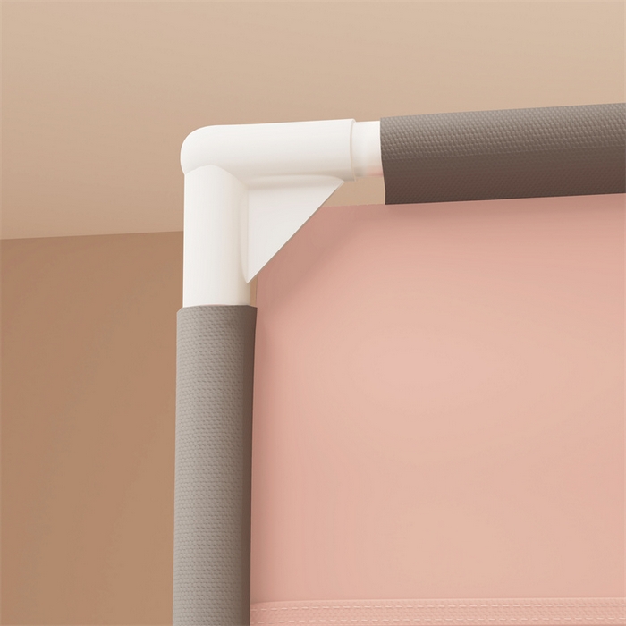 91家纺网 家纺一手货源 找家纺 佳梦家纺 2025新款光年系列坐床蚊帐 光年粉