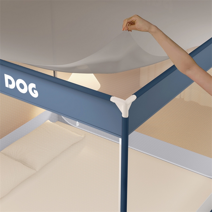 91家纺网 家纺一手货源 找家纺 佳梦家纺 2025新款柠檬烫画坐床蚊帐 墨镜宝子