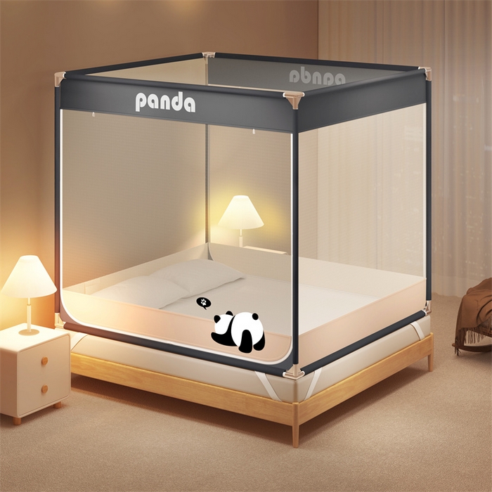 91家纺网 家纺一手货源 找家纺 （总）佳梦家纺 2025新款柠檬烫画坐床蚊帐