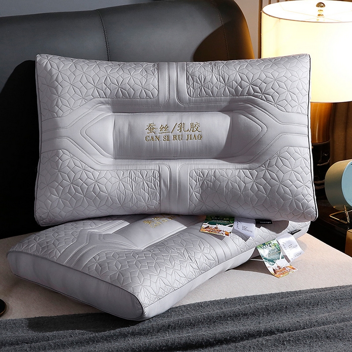 91家纺网 家纺一手货源 找家纺 （总）永乐枕芯 2025新款莫代尔乳胶枕芯 蚕丝乳胶枕 枕头枕芯