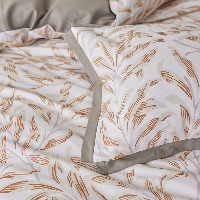 91家纺网 家纺一手货源 找家纺 千朵森 2025新款全棉高定印花磨毛拼角四件套-风格一 雅韵