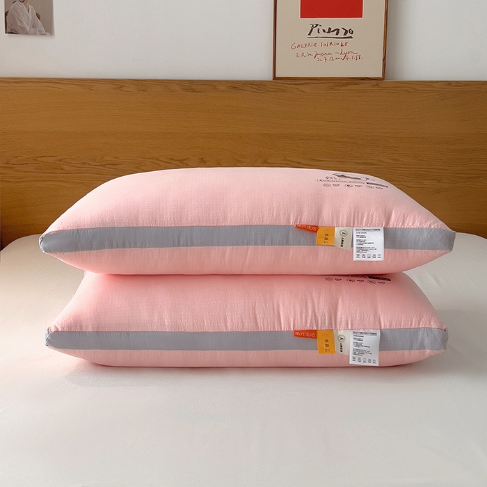 91家纺网 家纺一手货源 找家纺 （总）小米枕芯 2025新款压花小方格枕头枕芯-立体枕