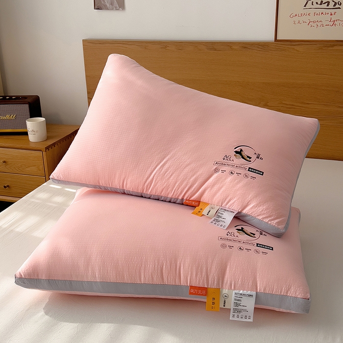 91家纺网 家纺一手货源 找家纺 （总）小米枕芯 2025新款压花小方格枕头枕芯-立体枕