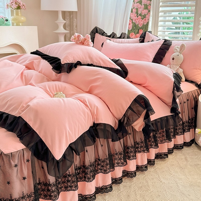 （总）唐人居 2025新款韩式花边亲肤四件套--相遇系列