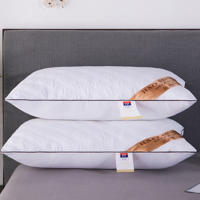 91家纺网 家纺一手货源 找家纺 永乐枕芯 2025新款绗缝满天星单边枕芯 满天星枕头枕芯 700g 单边白色