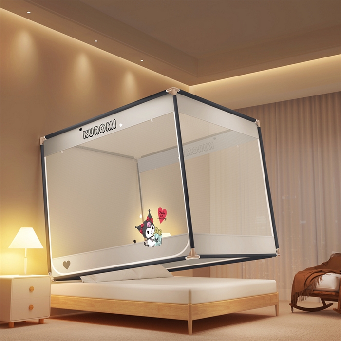 91家纺网 家纺一手货源 找家纺 （总）佳梦家纺 2025新款三丽鸥坐床蚊帐