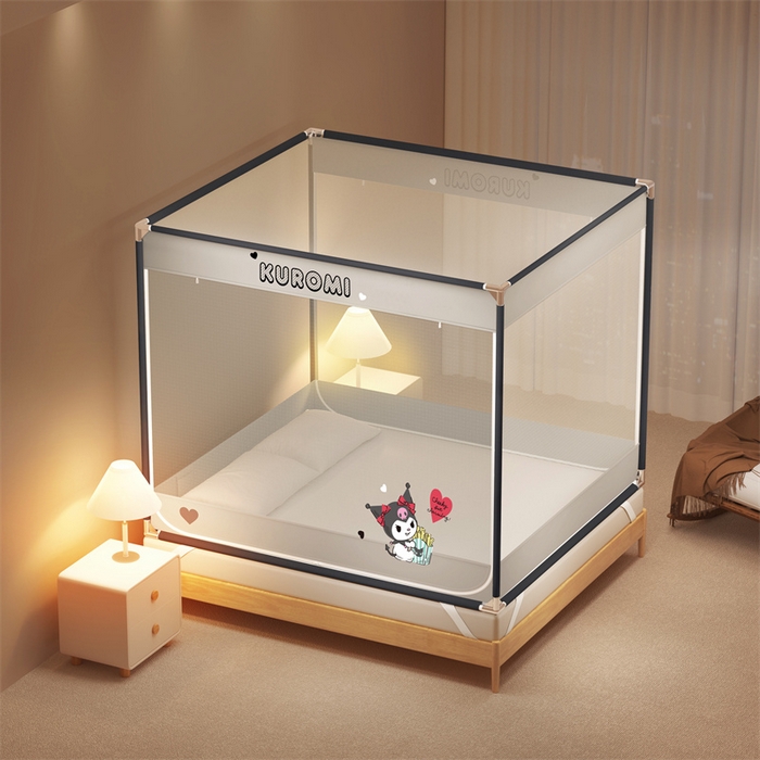 91家纺网 家纺一手货源 找家纺 （总）佳梦家纺 2025新款三丽鸥坐床蚊帐