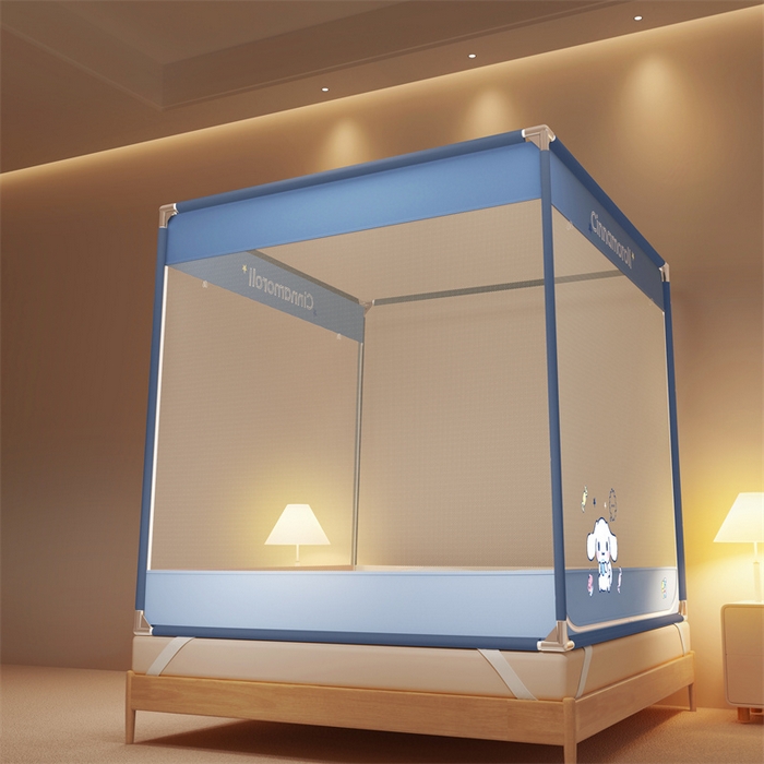 91家纺网 家纺一手货源 找家纺 佳梦家纺 2025新款三丽鸥坐床蚊帐 糖果玉桂