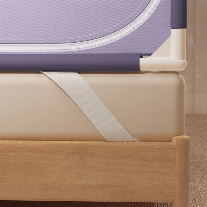 91家纺网 家纺一手货源 找家纺 佳梦家纺 2025新款三丽鸥坐床蚊帐 库洛米紫