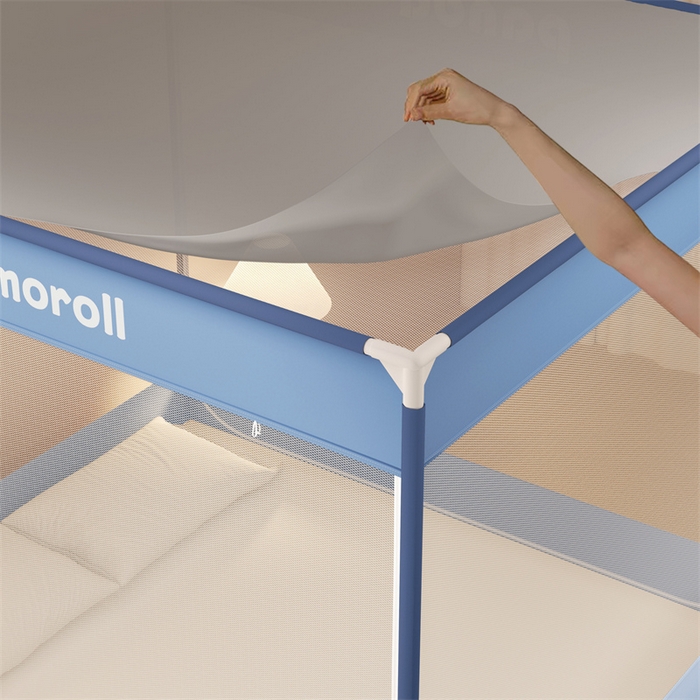 91家纺网 家纺一手货源 找家纺 佳梦家纺 2025新款三丽鸥坐床蚊帐 小鸟玉桂