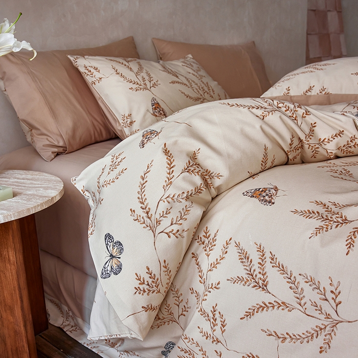 91家纺网 家纺一手货源 找家纺 （总）千朵森 2025新款全棉高密陶瓷磨毛印花四件套