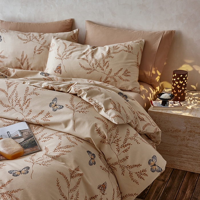 91家纺网 家纺一手货源 找家纺 （总）千朵森 2025新款全棉高密陶瓷磨毛印花四件套