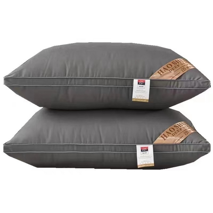 91家纺网 家纺一手货源 找家纺 永乐枕芯 2025新款绗缝满天星双边立体枕芯 满天星枕头枕芯 800g 立体灰色-