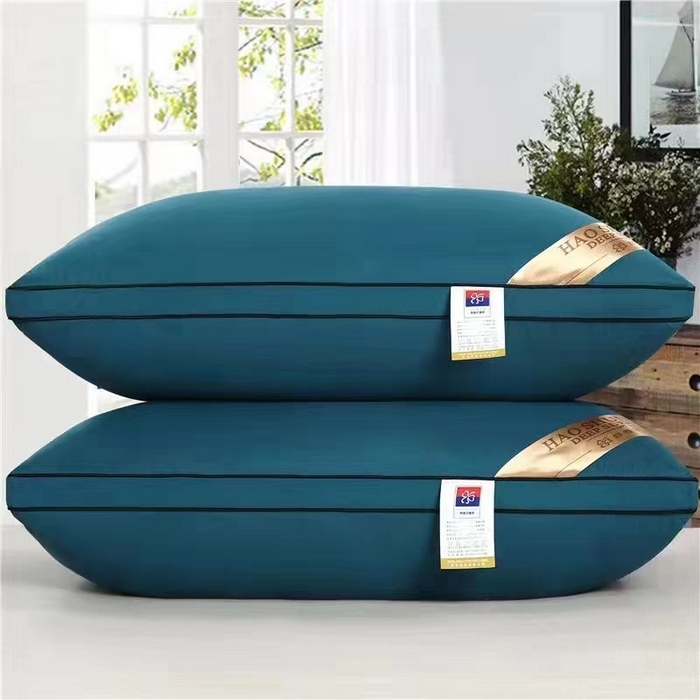 永乐枕芯 2025新款绗缝满天星双边立体枕芯 满天星枕头枕芯 800g 立体绿色