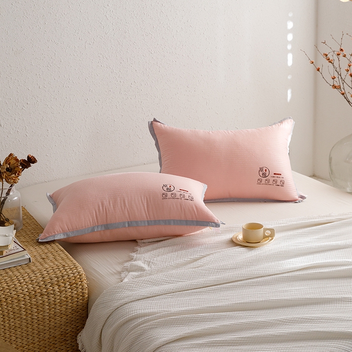 91家纺网 家纺一手货源 找家纺 （总）小米枕芯 2025新款泡泡纱四色枕头枕芯