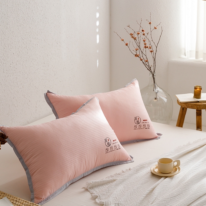 91家纺网 家纺一手货源 找家纺 （总）小米枕芯 2025新款泡泡纱四色枕头枕芯