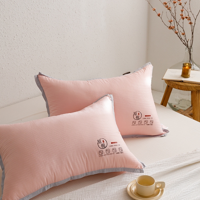 91家纺网 家纺一手货源 找家纺 （总）小米枕芯 2025新款泡泡纱四色枕头枕芯