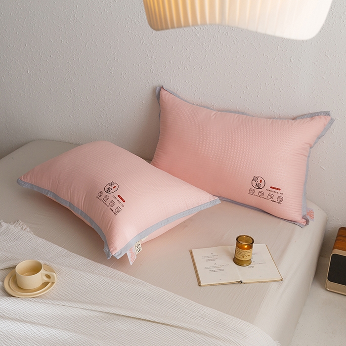 91家纺网 家纺一手货源 找家纺 （总）小米枕芯 2025新款泡泡纱四色枕头枕芯