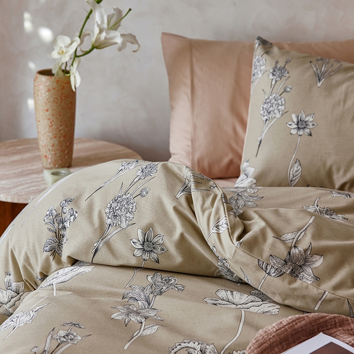 91家纺网 家纺一手货源 找家纺 千朵森 2025新款全棉高密陶瓷磨毛印花四件套 秋屿