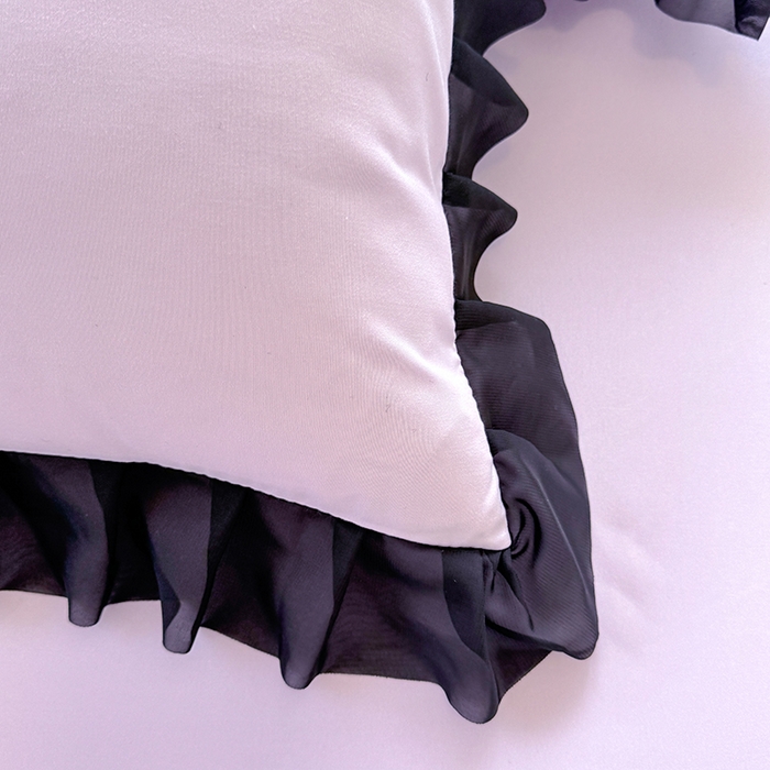 91家纺网 家纺一手货源 找家纺 唐人居 2025新款韩式花边亲肤四件套--相遇系列 相遇-香芋紫