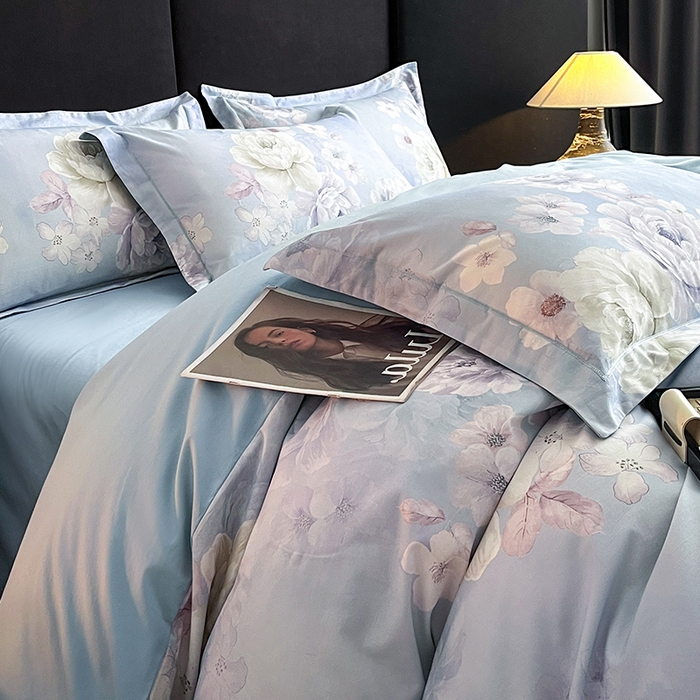 91家纺网 家纺一手货源 找家纺 格里芬 2025全棉加厚磨毛纯棉生态磨毛印花四件套 丽芙-兰