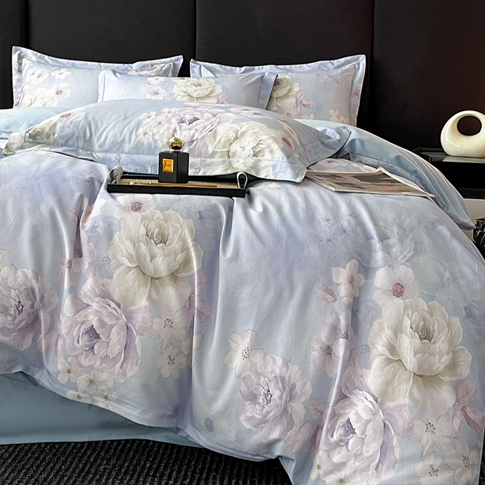 91家纺网 家纺一手货源 找家纺 格里芬 2025全棉加厚磨毛纯棉生态磨毛印花四件套 丽芙-兰