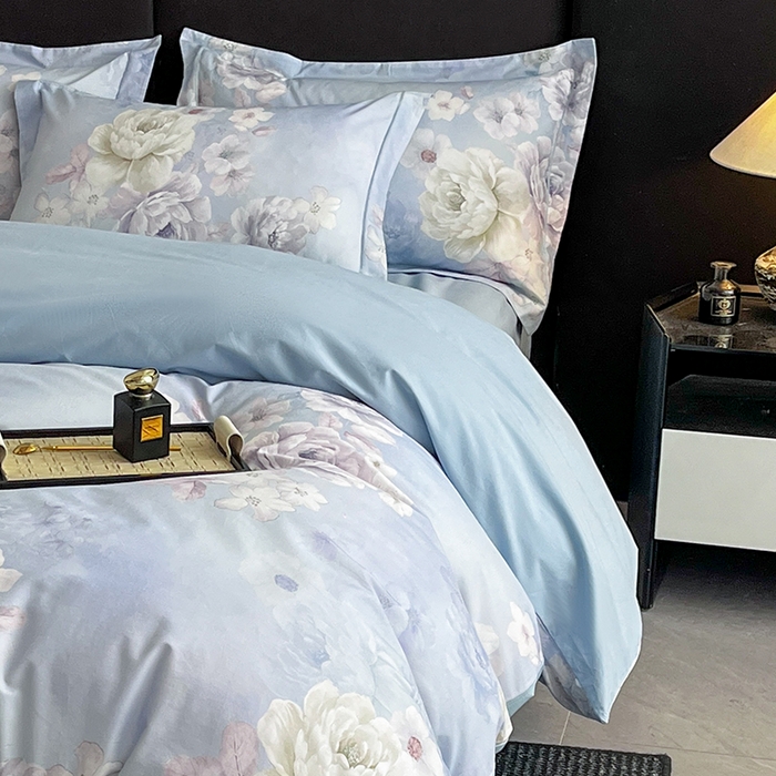 91家纺网 家纺一手货源 找家纺 格里芬 2025全棉加厚磨毛纯棉生态磨毛印花四件套 丽芙-兰