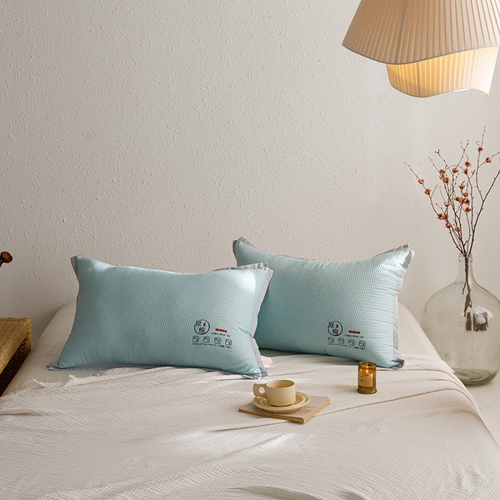 小米枕芯 2025新款泡泡纱四色枕头枕芯 绿色