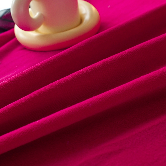 91家纺网 家纺一手货源 找家纺 睡美人 2025新款牛奶绒蕾丝款床裙四件套花仙子系列 花仙子-酒红色