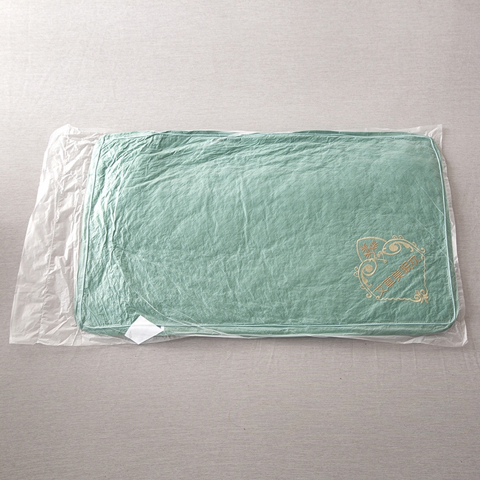 91家纺网 家纺一手货源 找家纺 永乐枕芯 2025新款艾草美眠双边立体枕 枕头枕芯 中枕 双边绿色 48x74cm/只