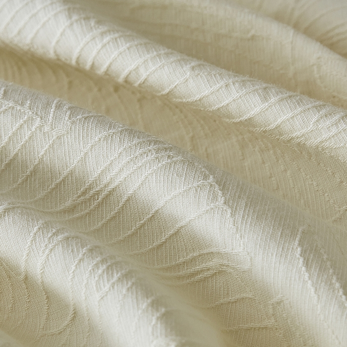 91家纺网 家纺一手货源 找家纺 千朵森 2025新款全棉色织提花磨毛四件套-风格二 欧佩斯-奶杏