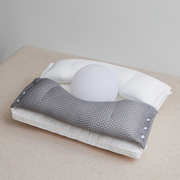 91家纺网 家纺一手货源 找家纺 （总）小米枕芯 2025新款针织三合一颈椎修复枕可拆卸定位护颈枕