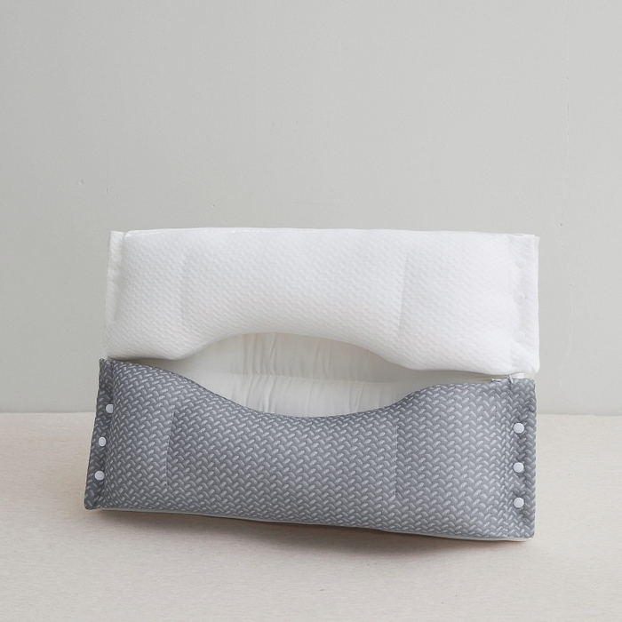 91家纺网 家纺一手货源 找家纺 （总）小米枕芯 2025新款针织三合一颈椎修复枕可拆卸定位护颈枕