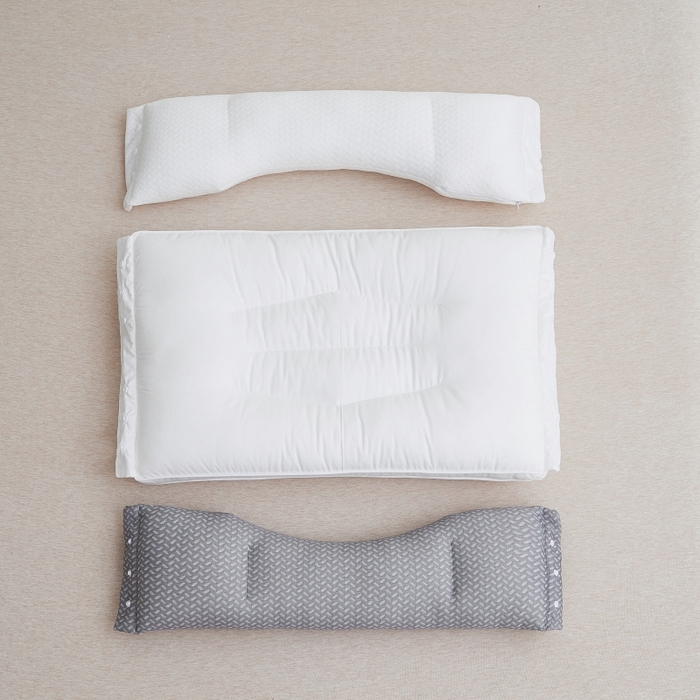 91家纺网 家纺一手货源 找家纺 （总）小米枕芯 2025新款针织三合一颈椎修复枕可拆卸定位护颈枕