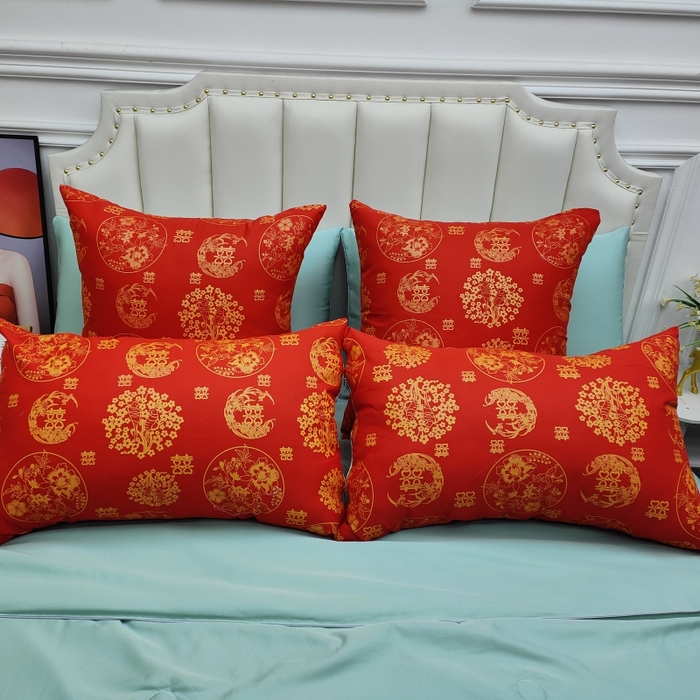 91家纺网 家纺一手货源 找家纺 永乐枕芯 2025新款主播热款婚庆枕芯 婚庆方垫 枕头枕芯 550g 枕芯 48x74cm/只