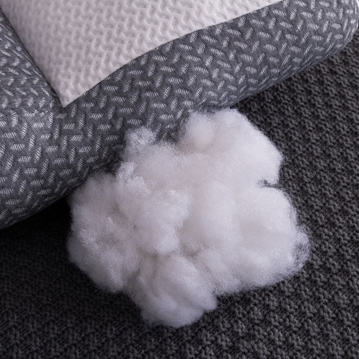 91家纺网 家纺一手货源 找家纺 永乐枕芯 2025新款针织棉牵引枕头护颈枕芯 48*74低枕800克