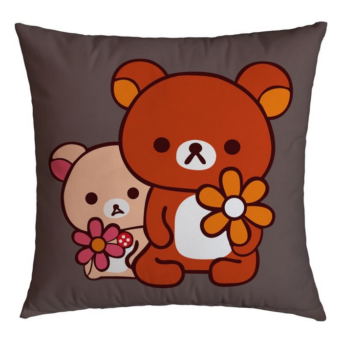 91家纺网 家纺一手货源 找家纺 永乐枕芯 2025新款热款卡通居家小抱枕沙发靠垫（颜色随机） 咖色小熊