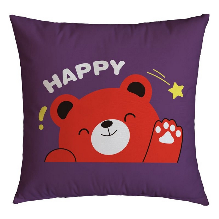 永乐枕芯 2025新款热款卡通居家小抱枕沙发靠垫（颜色随机） 开心万岁1