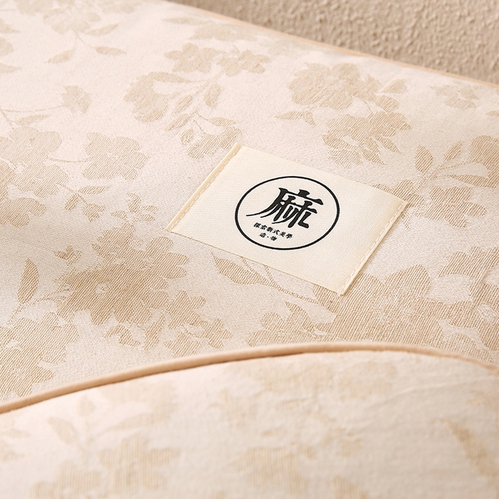 91家纺网 家纺一手货源 找家纺 蔻眠 棉麻立体荞麦护颈枕芯亚麻全荞麦壳枕头 立体棉麻-芳菲