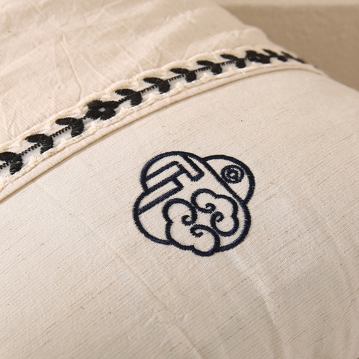 91家纺网 家纺一手货源 找家纺 （总）蔻眠 棉麻绑带两用荞麦护颈枕芯亚麻荞麦壳枕头