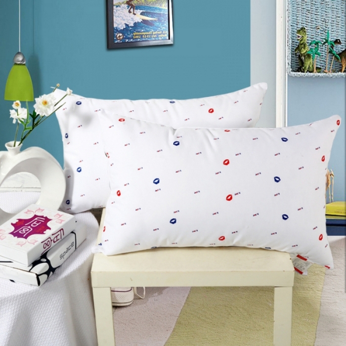 91家纺网 家纺一手货源 找家纺 永乐枕芯 2025新款促销枕芯 特惠枕芯 礼品赠品枕头 单边高弹枕芯 500g 红唇 48*74cm/只