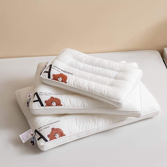 （总）小米枕芯 2025新款全棉A类小熊儿童酒店通用枕头枕芯